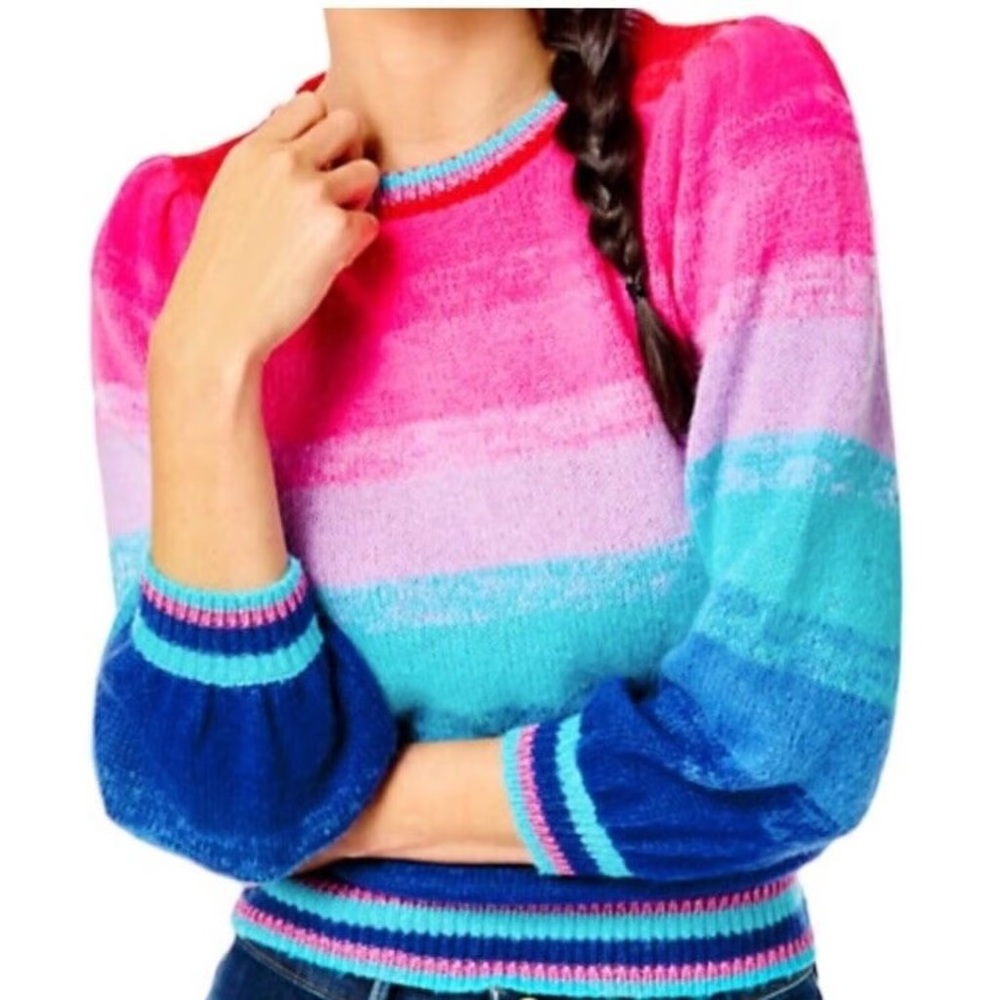 Colorful Striped Women's Sweater